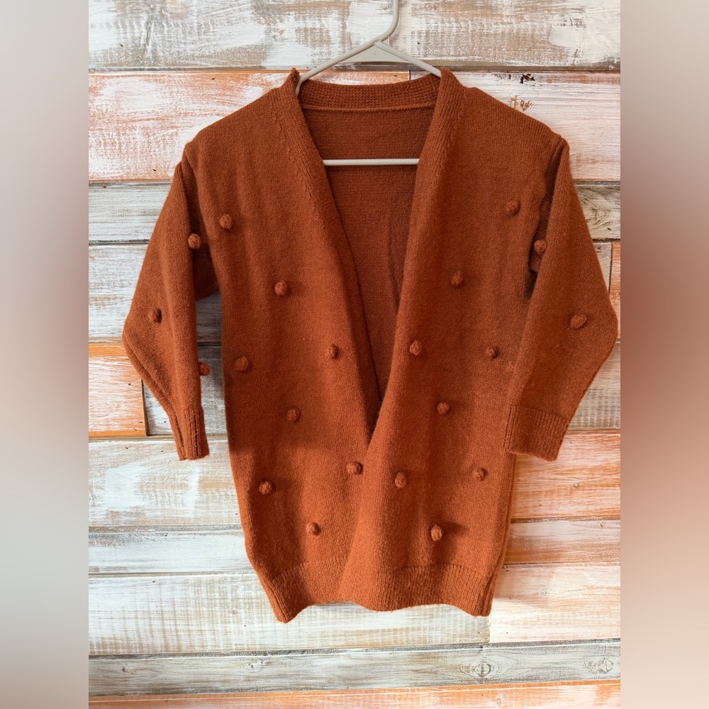 Rust Brown Girl’s cardigan